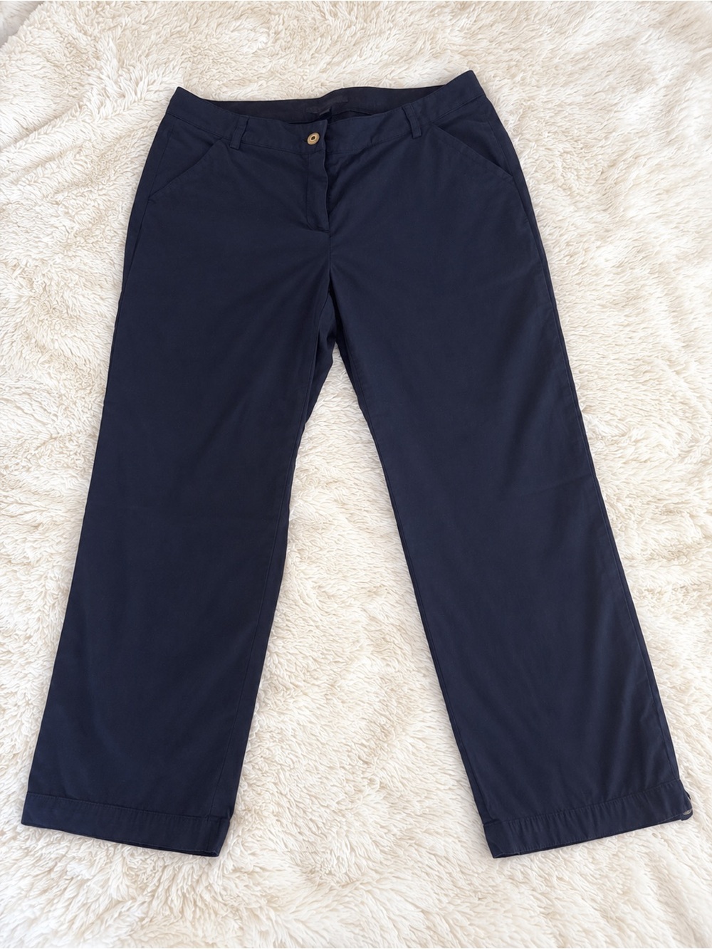 Brooks Brothers Navy Women’s Cropped Chinos